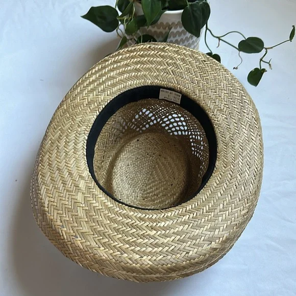 Vintage Stylish Tan Straw Hat for Women